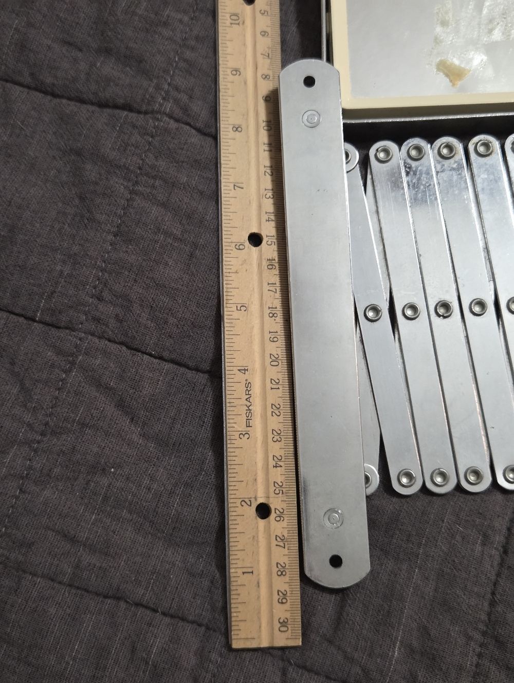 Vintage MCM Scissor Accordion Wall Mounted 2 Sided Magnifying Mirror - Picture 7 of 13